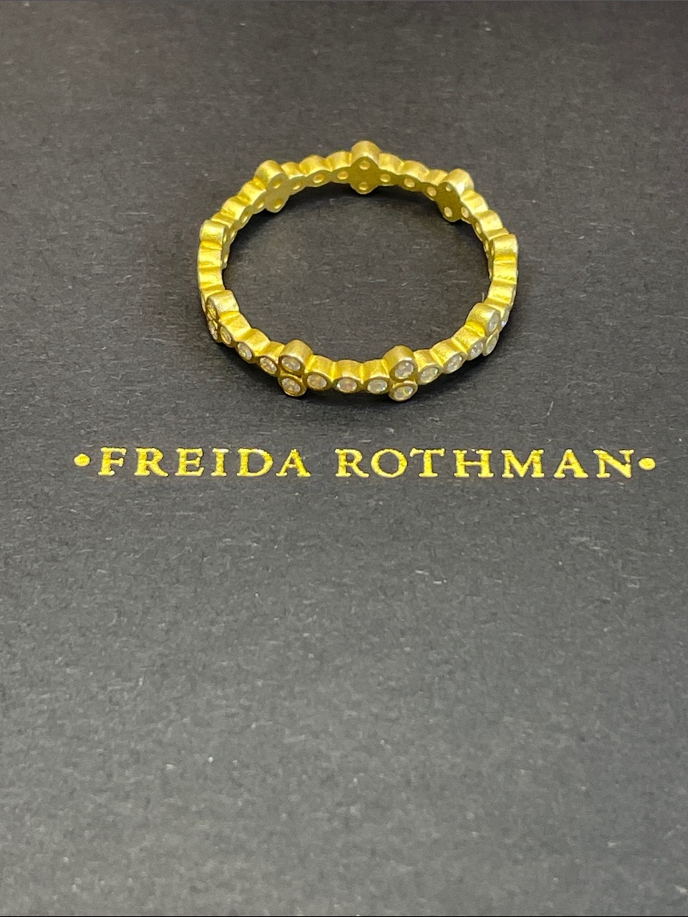 Freida Rothman The New Icon Stack Ring in Size 9 - Picture 10 of 11